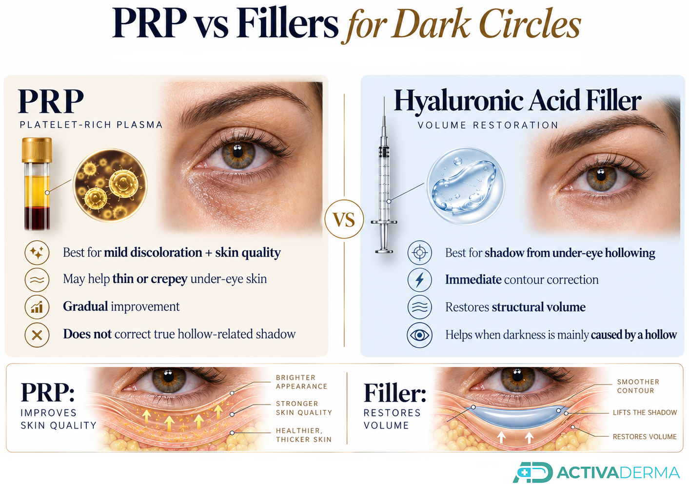 PRP vs Fillers for Under-Eye Hollows
