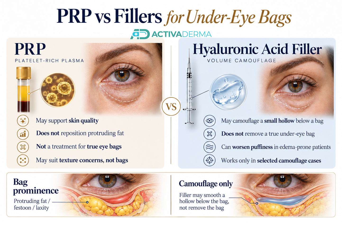 PRP vs Fillers for Under-Eye Bags